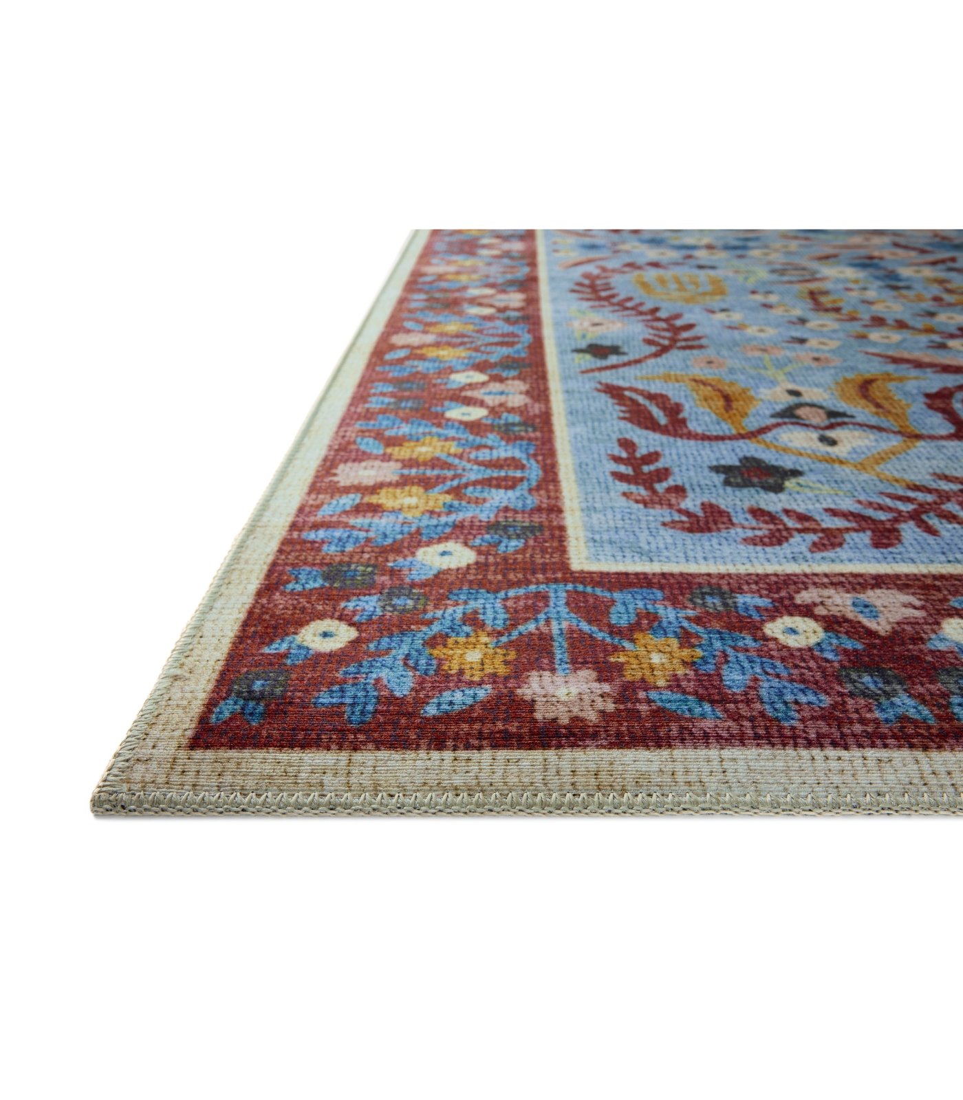 Alfombra Canopy 03 Red | Blue Rifle Paper Co x Loloi (118X180)