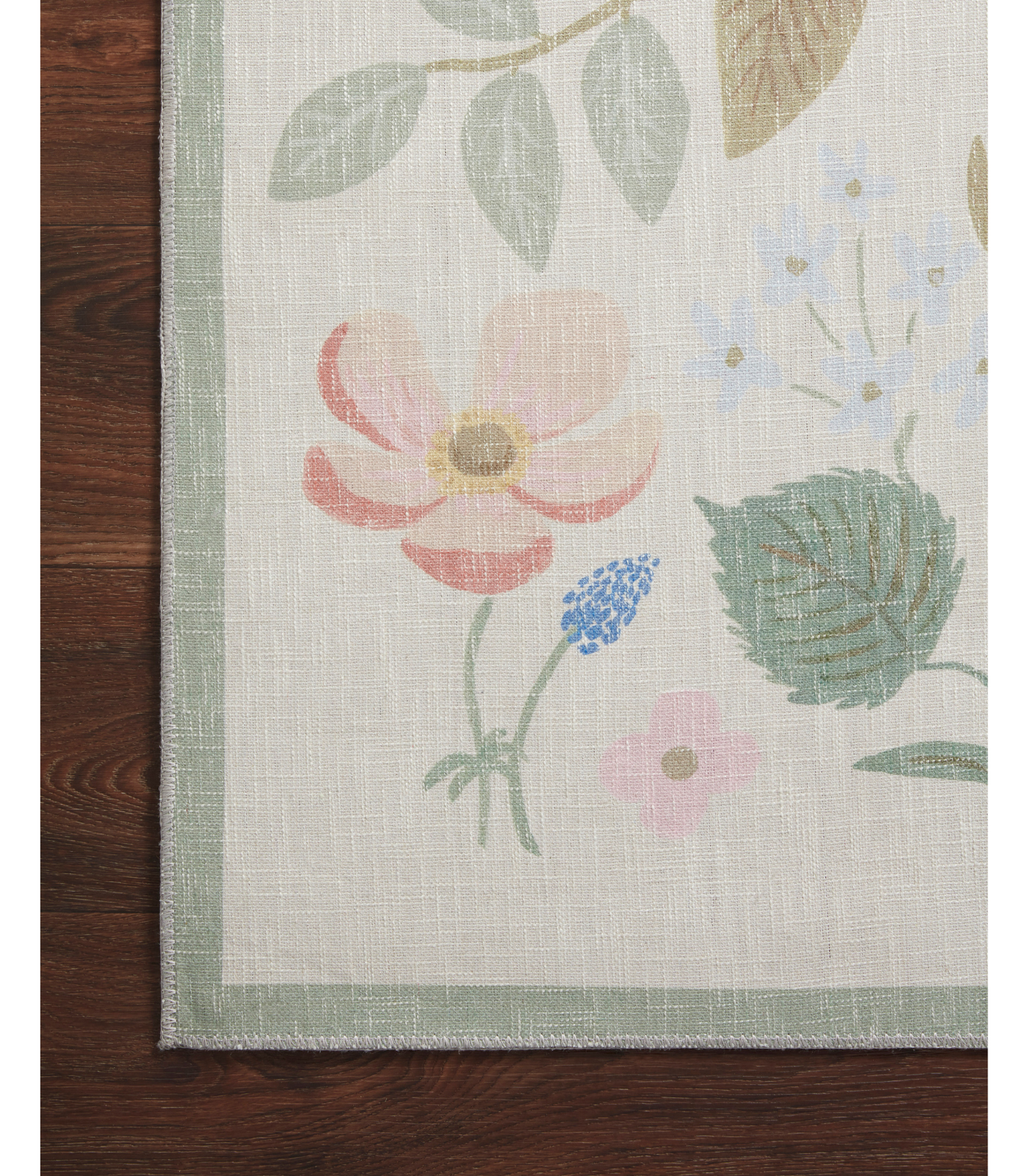 Alfombra Cotswolds 01 Strawberry Fields Ivory Rifle Paper Co. × Loloi (262x354)
