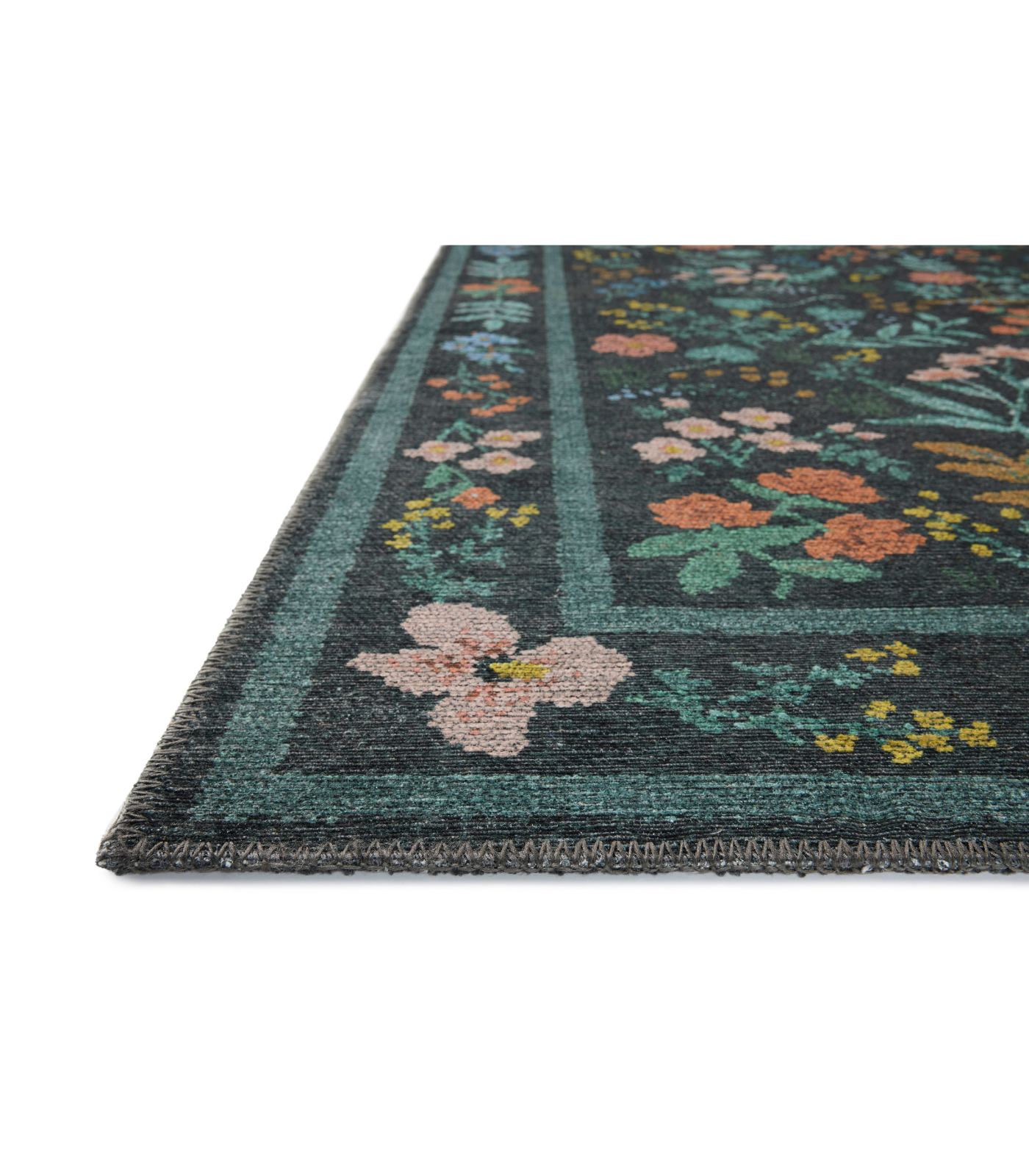 Alfombra Wildwood 01 Charcoal Rifle Paper Co x Loloi (262X354)