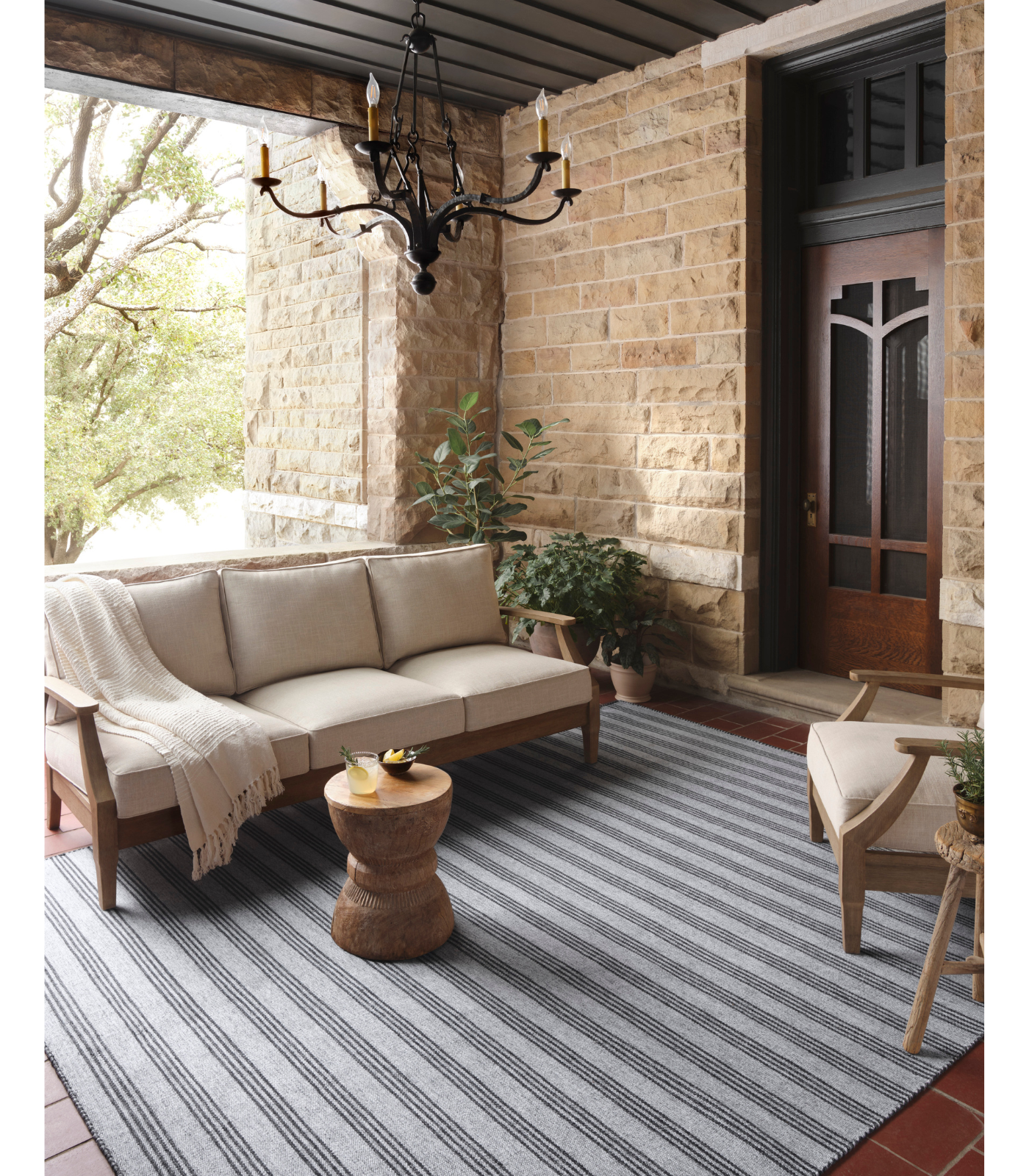 Alfombra Charlie 01 Dove|Charcoal by Magnolia Home - Recycled bottles Terraza (153x229)