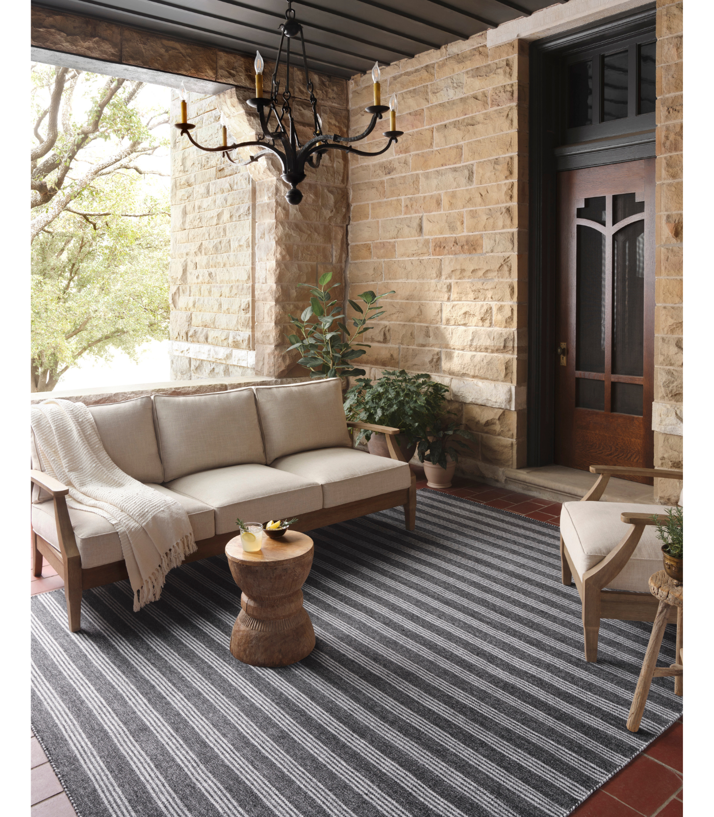 Alfombra Charlie 01 Charcoal|Grey by Magnolia Home - Recycled bottles Terraza (240x300)