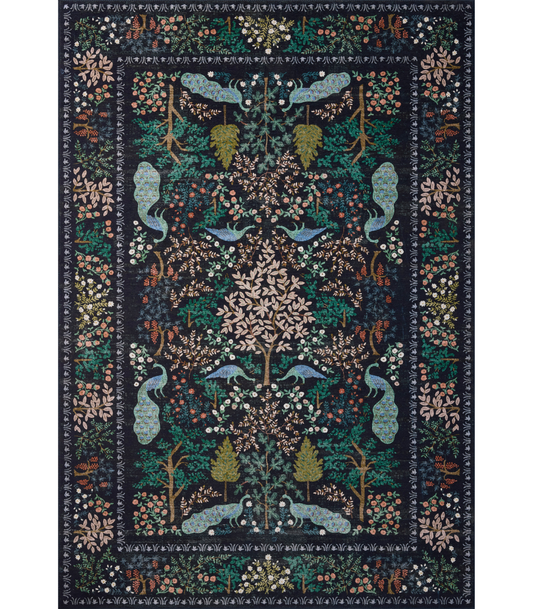 Alfombra Canopy 05 Charcoal Rifle Paper Co x Loloi (118X180)