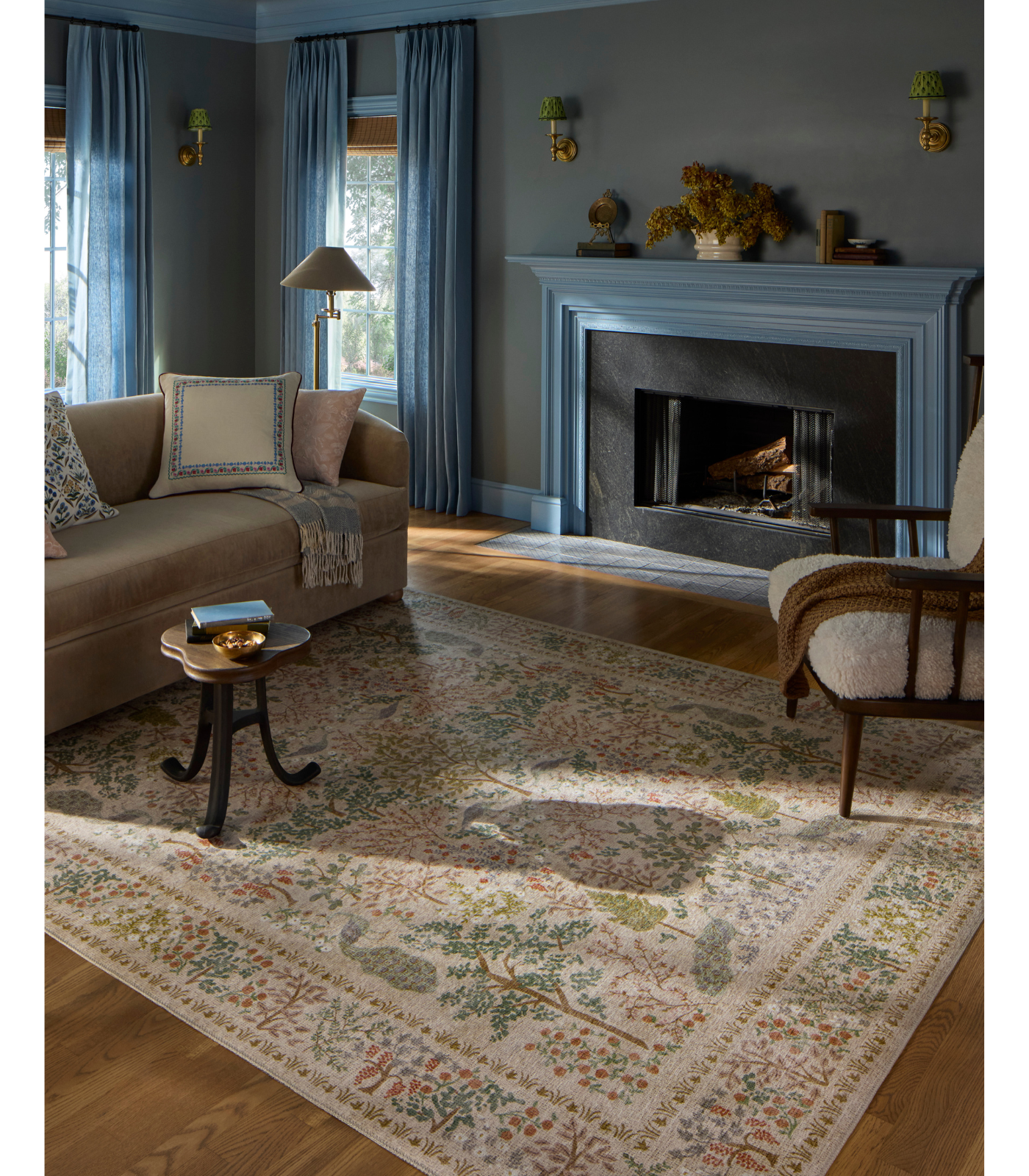 Alfombra Canopy 05 Cream Rifle Paper Co x Loloi (77X229)