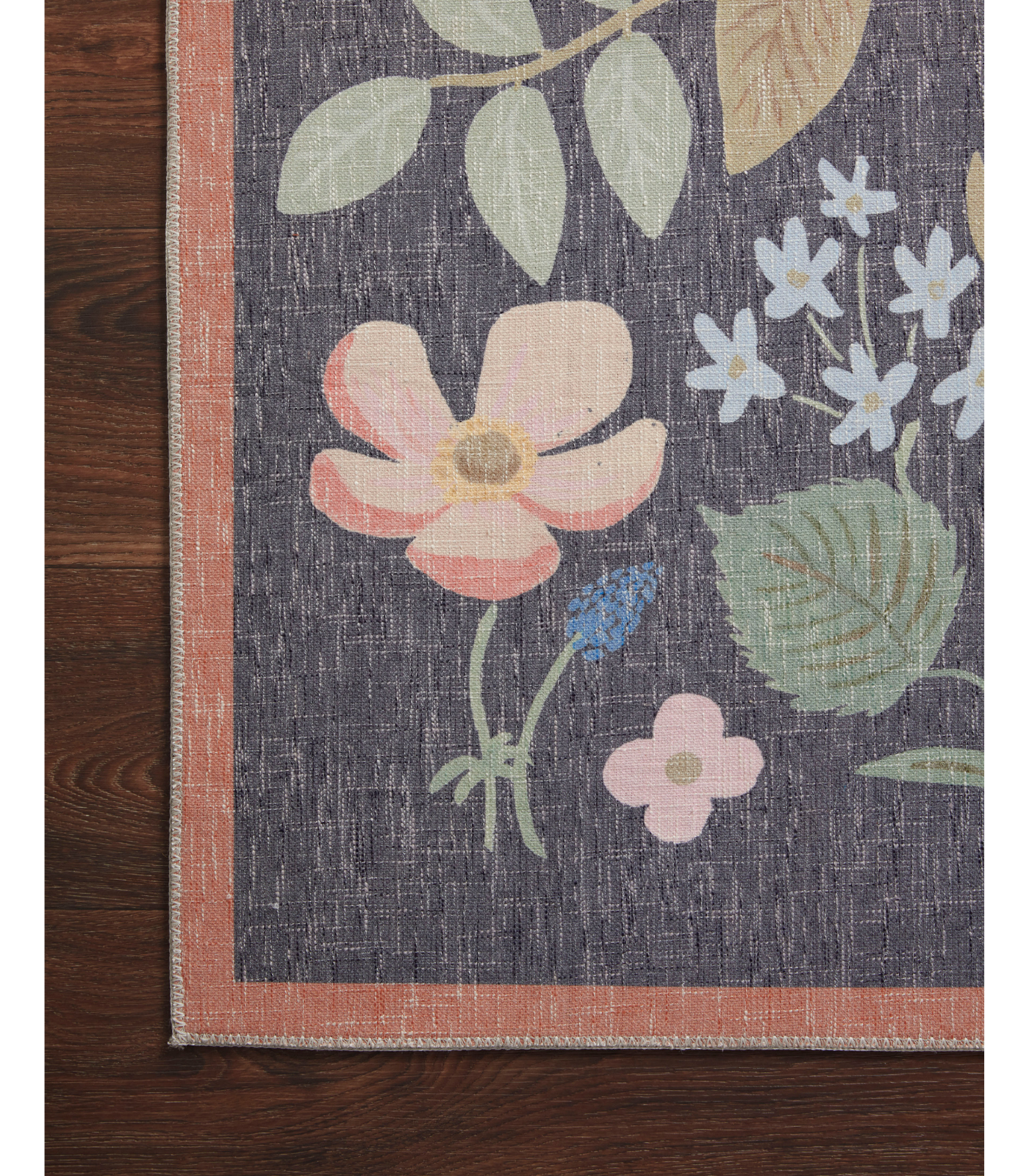 Alfombra Cotswolds 01 Strawberry Fields Black Rifle Paper Co. × Loloi (153x229)