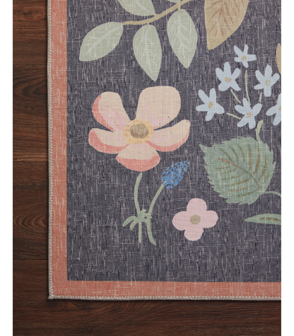 Alfombra Cotswolds 01 Strawberry Fields Black Rifle Paper Co. × Loloi (153x229)