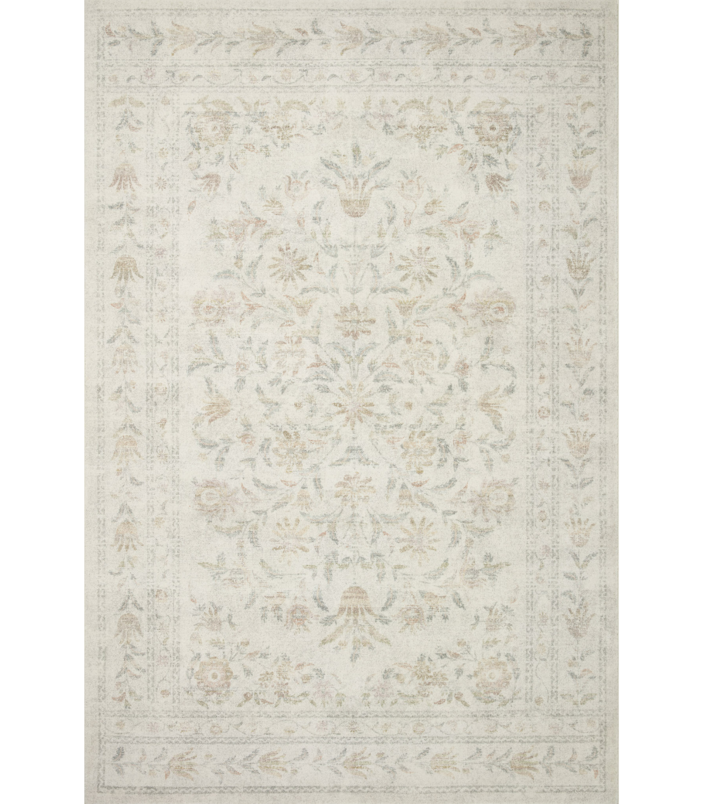 Alfombra Courtyard 01 Yellow Multi Rifle Paper Co. X Loloi (153X229)