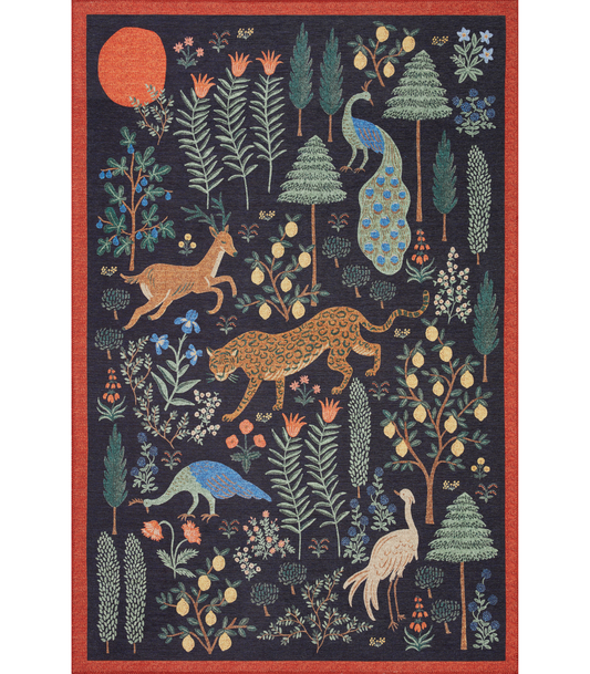 Alfombra Menagerie 01 Les Fauves Black Rifle Paper Co. × Loloi (115X176)