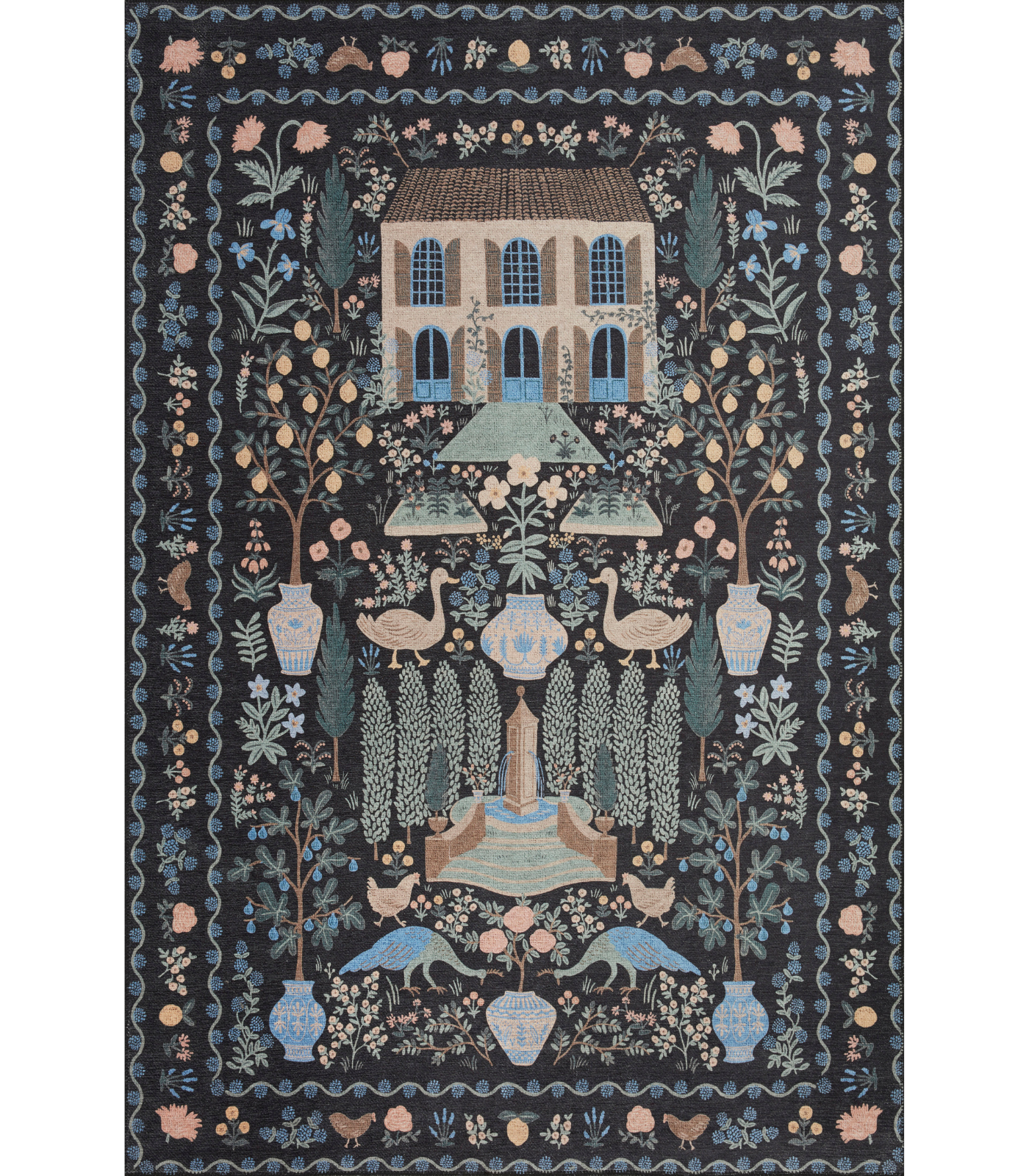 Alfombra Menagerie 03 Camont Black Rifle Paper Co. × Loloi (115X176)