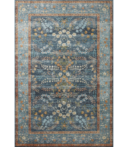 Alfombra Palais 04 Navy Rifle Paper Co × Loloi (229X290)