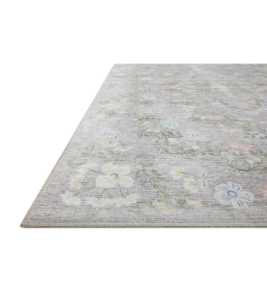 Alfombra Palais 05 Grey Rifle Paper Co × Loloi (77x229) PASILLO