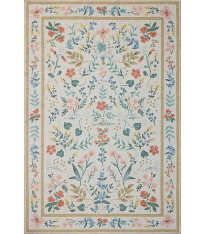 Alfombra Wildwood 01 Cream Rifle Paper Co x Loloi (229X290)
