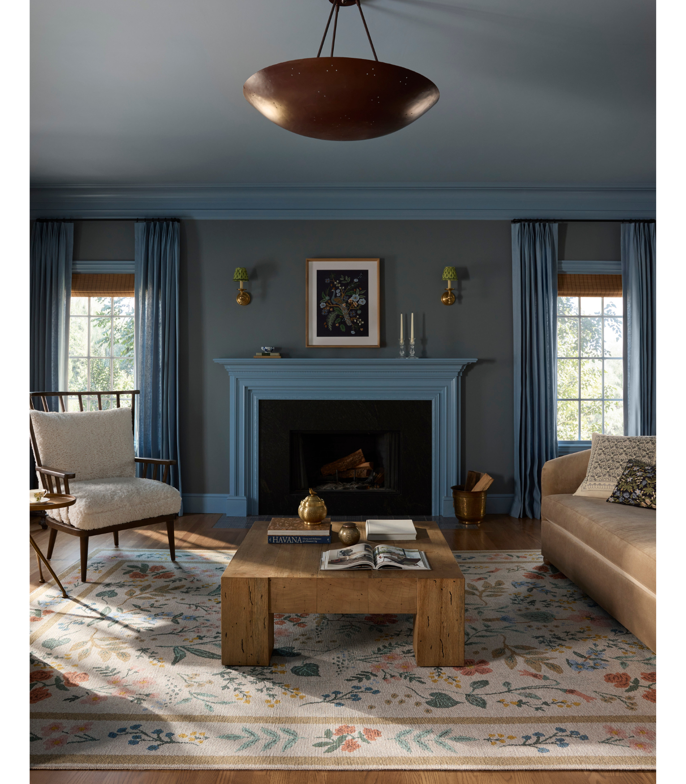 Alfombra Wildwood 01 Cream Rifle Paper Co x Loloi (229X290)