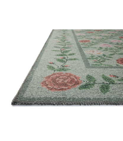 Alfombra Wildwood 02 Green Rifle Paper Co x Loloi (153X229)