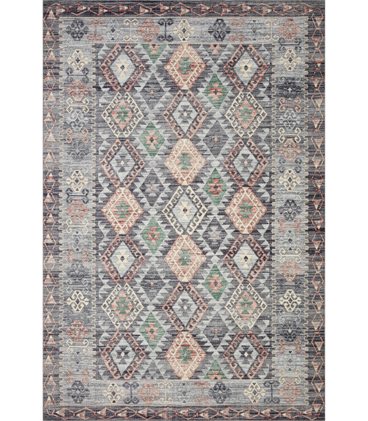 Alfombra Zion 01 Grey | Multi Loloi II (262X354)