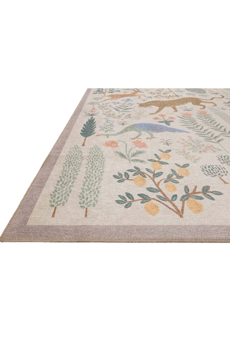 Alfombra Menagerie 01 Les Fauves Cream Rifle Paper Co. × Loloi (115X176)