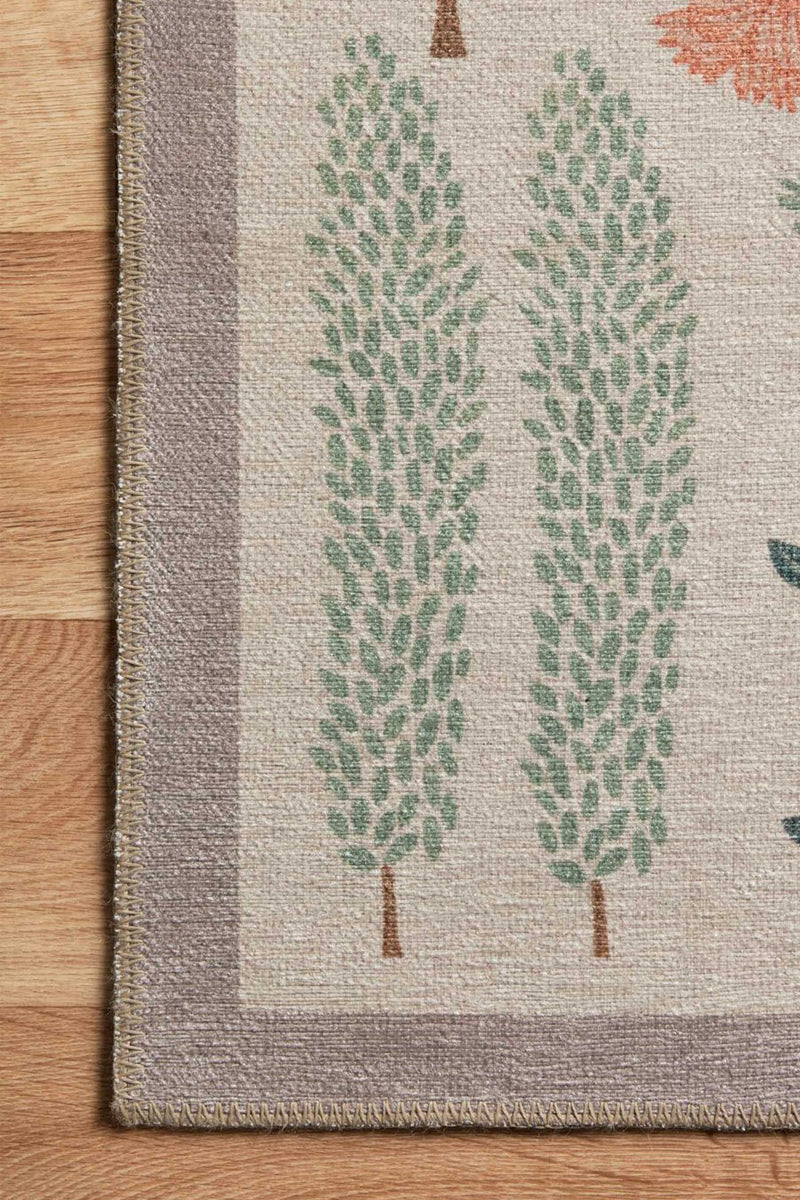 Alfombra Menagerie 01 Les Fauves Cream Rifle Paper Co. × Loloi (115X176)